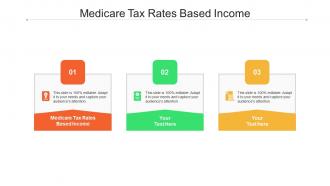 Medicare tax rates based income ppt powerpoint presentation ideas clipart cpb