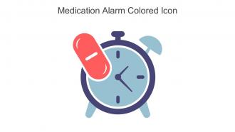 Medication Alarm Colored Icon In Powerpoint Pptx Png And Editable Eps Format