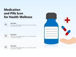 Medication And Pills Icon For Health Wellness