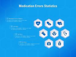 Medication errors statistics ppt powerpoint presentation infographics deck