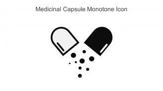 Medicinal Capsule Monotone Icon In Powerpoint Pptx Png And Editable Eps Format