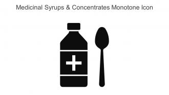 Medicinal Syrups And Concentrates Monotone Icon In Powerpoint Pptx Png And Editable Eps Format