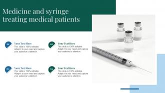 Medicine And Syringe Treating Medical Patients