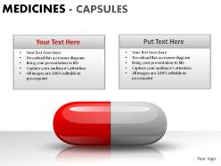 Medicine capsules powerpoint presentation slides