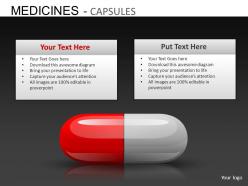 Medicine capsules powerpoint presentation slides db