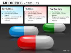 Medicine capsules powerpoint presentation slides db