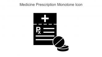 Medicine Prescription Monotone Icon In Powerpoint Pptx Png And Editable Eps Format