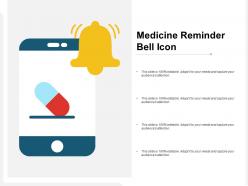 Medicine reminder bell icon