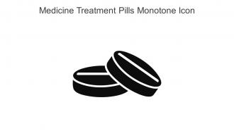 Medicine Treatment Pills Monotone Icon In Powerpoint Pptx Png And Editable Eps Format