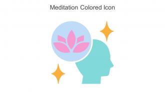 Meditation Colored Icon In Powerpoint Pptx Png And Editable Eps Format