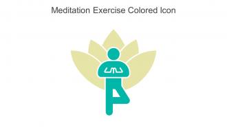 Meditation Exercise Colored Icon In Powerpoint Pptx Png And Editable Eps Format
