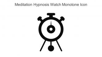 Meditation Hypnosis Watch Monotone Icon In Powerpoint Pptx Png And Editable Eps Format