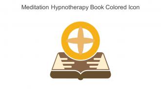 Meditation Hypnotherapy Book Colored Icon In Powerpoint Pptx Png And Editable Eps Format