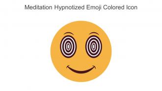 Meditation Hypnotized Emoji Colored Icon In Powerpoint Pptx Png And Editable Eps Format