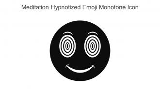 Meditation Hypnotized Emoji Monotone Icon In Powerpoint Pptx Png And Editable Eps Format