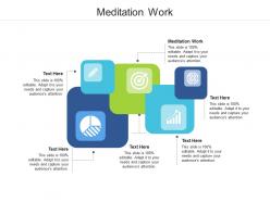 Meditation work ppt powerpoint presentation slides background designs cpb