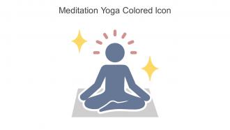 Meditation Yoga Colored Icon In Powerpoint Pptx Png And Editable Eps Format