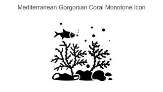 Mediterranean Gorgonian Coral Monotone Icon In Powerpoint Pptx Png And Editable Eps Format