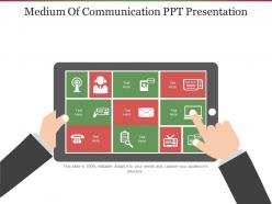 Medium of communication ppt presentation