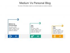 Medium vs personal blog ppt powerpoint presentation file model cpb