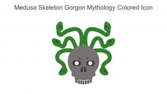 Medusa Skeleton Gorgon Mythology Colored Icon In Powerpoint Pptx Png And Editable Eps Format