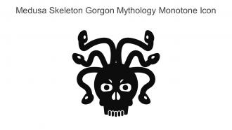 Medusa Skeleton Gorgon Mythology Monotone Icon In Powerpoint Pptx Png And Editable Eps Format