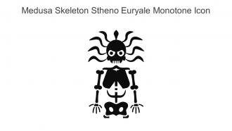 Medusa Skeleton Stheno Euryale Monotone Icon In Powerpoint Pptx Png And Editable Eps Format