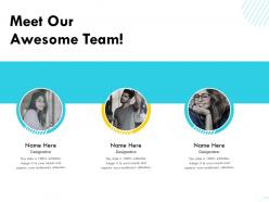 Meet our awesome team needs m1589 ppt powerpoint presentation portfolio layout