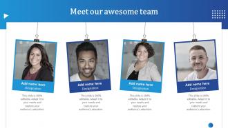 Meet Our Awesome Team Streamlining HR Recruitment Process With Effective Strategies Ppt Tips