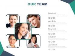 Meet our team business peoples slide powerpoint slides