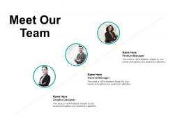Meet Our Team Communication F227 Ppt Powerpoint Presentation Pictures Outline