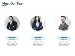 Meet our team communication introduction ppt powerpoint presentation gallery show