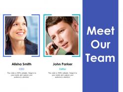 Meet our team communication ppt inspiration example introduction