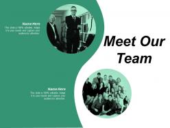 Meet our team communication ppt powerpoint presentation professional ideas