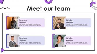 Meet Our Team Event Communication Ppt Powerpoint Presentation Summary Visual Aids