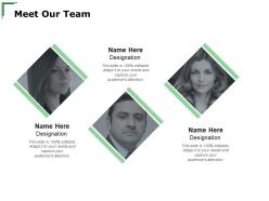Meet our team introduction a123 ppt powerpoint presentation model ideas