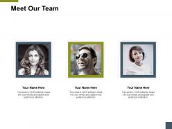 Meet our team introduction a180 ppt powerpoint presentation model ideas