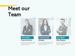 Meet our team introduction a42 ppt powerpoint presentation file slide