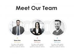 Meet our team introduction c1060 ppt powerpoint presentation styles icons