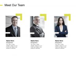 Meet Our Team Introduction Communication E268 Ppt Powerpoint Presentation Objects