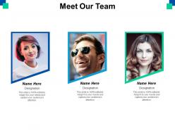 Meet our team introduction communication ppt powerpoint presentation file background images