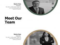 Meet our team introduction f333 ppt powerpoint presentation pictures designs download