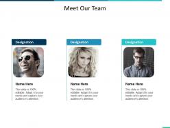 Meet our team introduction ppt summary infographic template