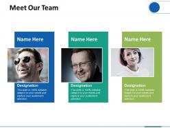 Meet our team planning ppt professional graphics download