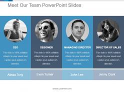 60053124 style essentials 1 our team 4 piece powerpoint presentation diagram infographic slide