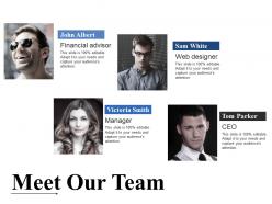 Meet our team powerpoint templates download