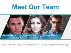 Meet our team ppt background template