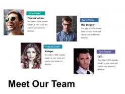 Meet our team ppt backgrounds