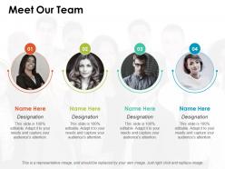 Meet our team ppt pictures slide download