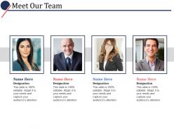 Meet our team ppt powerpoint presentation file influencers
